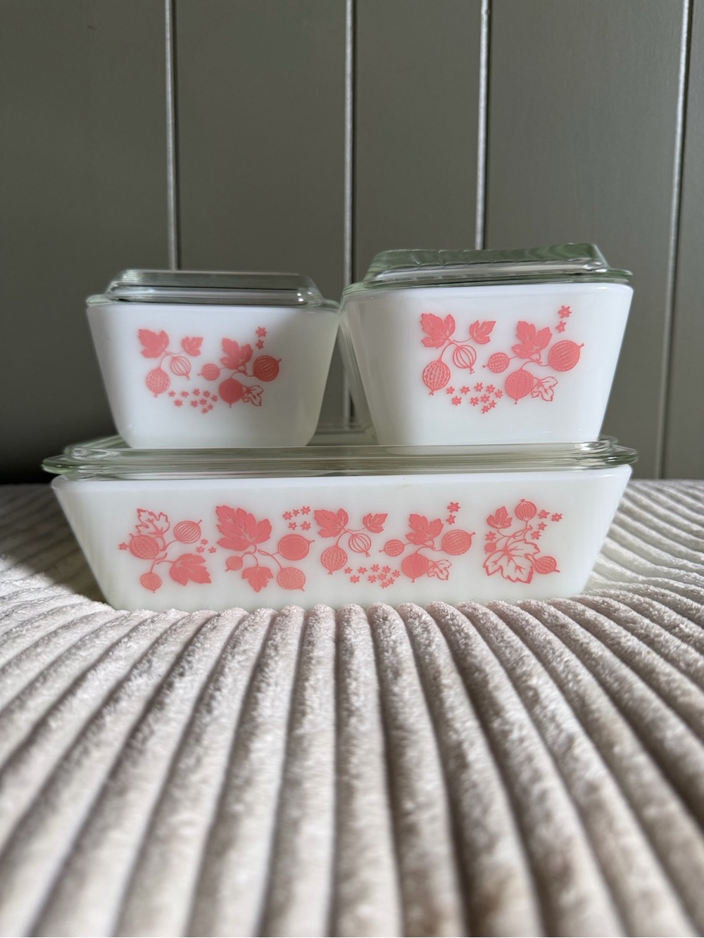 Pyrex Gooseberry Refrigerator Set